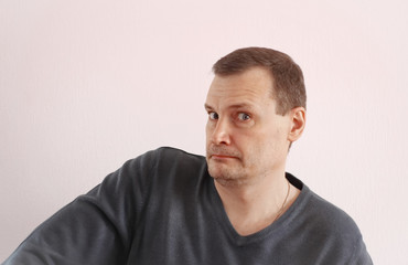 Obraz premium Portrait man emotions