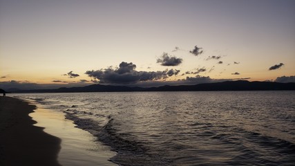 praia, mar, férias,  pôr do sol, natureza, água, montanhas, paraíso