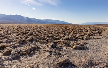 death valley rock desert devil's golf course
