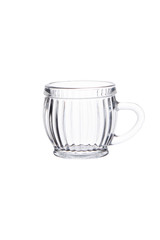 Empty water glass isolated on white with clipping path