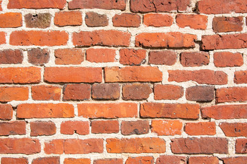 Red brick wall background