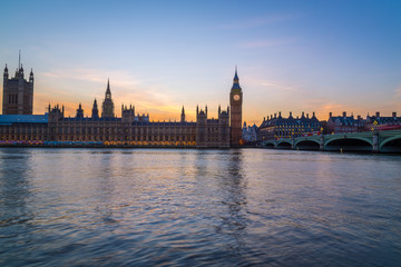 Plakat Houses of Parliament at Sunset