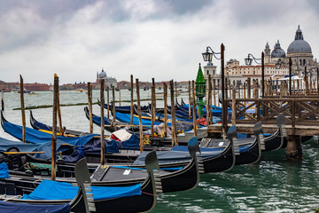 venice gondola in parking place