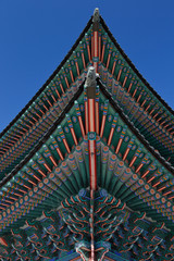 Fototapeta na wymiar Gyeongbokgung Palace, Palace of Shining Happiness, Seoul, South Korea, Asia - shot November 2013