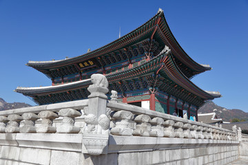 Gyeongbokgung Palace, Grand Palce Seoul, South Korea, Asia - shot November 2013