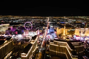 Keuken foto achterwand Las Vegas Las Vegas Aerial looking at the strip - November 10, 2018