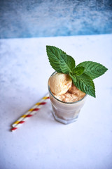 Coffee with ice cream and mint © 4Media Creations