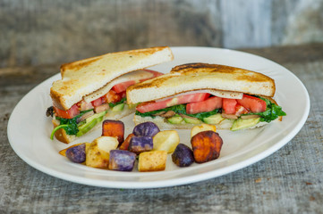 Fresh Vegetarian Sandwich with Provolone