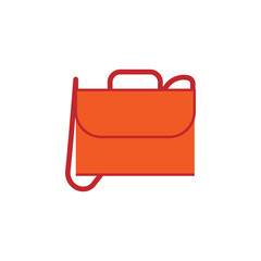 bag line illustration icon on white background