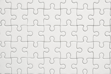 White jigsaw puzzle pattern background
