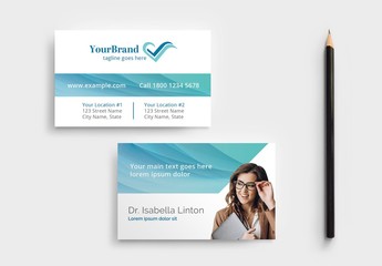 Business Card Layout for Medical Professionals
