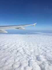 雲上から　飛行機にて