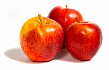 Fototapeta na wymiar Red apple isolated on a white background