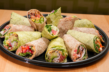 Assorted Colorful Wraps