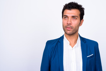 Face of handsome Turkish businessman in suit