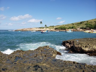 praia, natureza, f&eacute;rias, pedras, recife