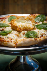 Sausage and Cheese Pizza with Baked Brie