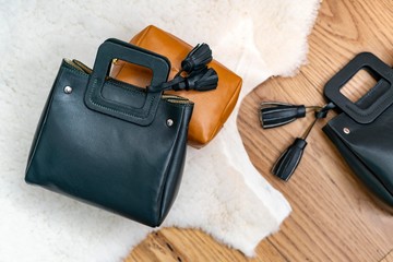 leather belt with a belt