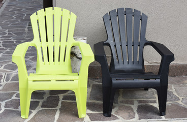 sedie giardino plastica esterno arredamento 