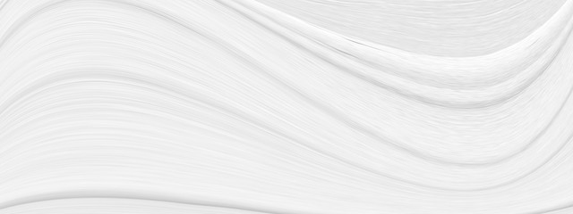 White 3 d background with wave illustration, beautiful bending pattern for web screensaver. Light gray texture with smooth lines for a wedding card.