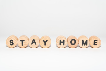 COVID-19 Coronavirus "STAY HOME " viral social media message with text for social distancing awareness. COVID-19 staying at home concept with copy space