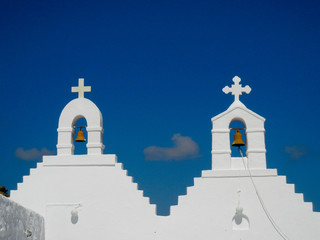 Fototapeta premium Mykonos, Greece Churches 