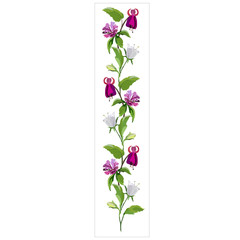Design of décor for the pages, letters, books. Border, footer. Floral ornament.