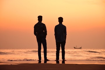 couple on the beach