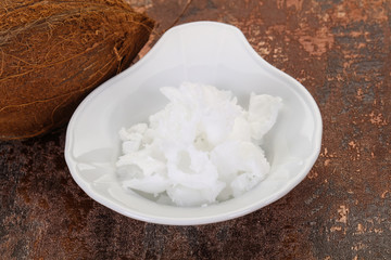 Dietary Coconut oil in the bowl