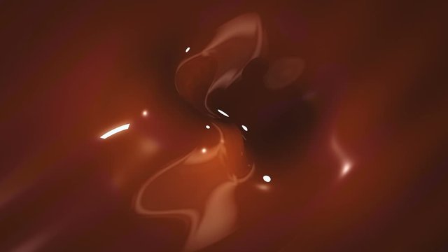 Liquid chocolate background in slow motion in 4K