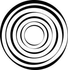 Circular texture. Distressed uneven grunge background. Abstract vector illustration. Overlay to create interesting effect and depth. Isolated on white background.EPS10.