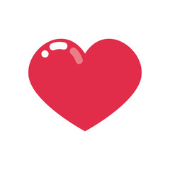 heart icon, flat style