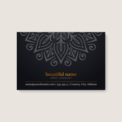 Business Card. Vintage decorative elements
