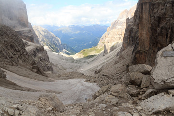 Mountain alps panorama in Brenta Dolomites, Italy