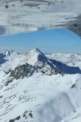 snow covered mountains