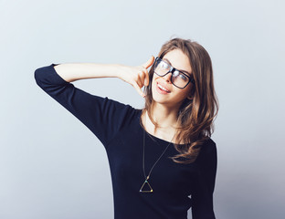 girl, calling on the arm