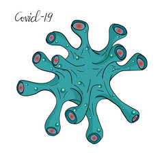 covid-19 virus illustration