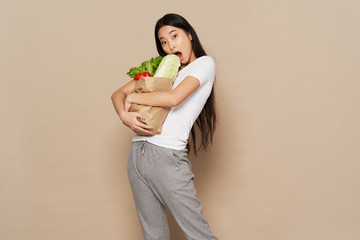 woman holding a bouquet of roses