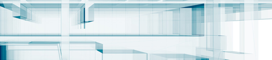 Transparent technology 3d rendering