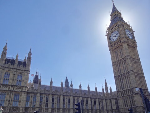 big ben london conter light