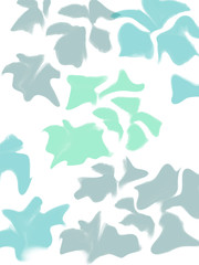 Gentle light abstraction. Spots, shapes, bright colors. Pattern with different elements.