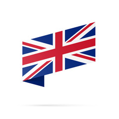 Fototapeta na wymiar Britain flag state symbol isolated on background national banner. Greeting card National Independence Day United Kingdom of Great Britain and Northern Ireland. banner with realistic state flag of UK.