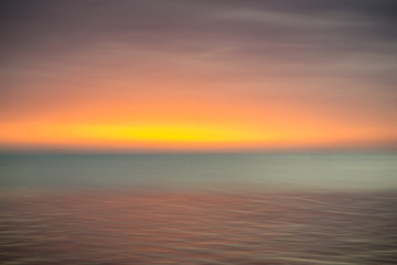 sunset over the sea - abstract