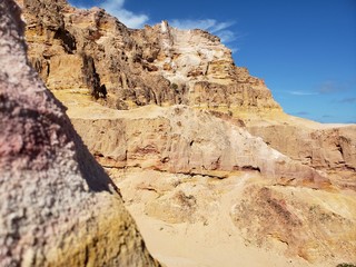 Fototapeta premium falésias, montanhas, areia, deserto, beira mar, 
