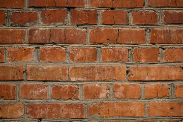 red brick wall