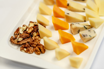 food, white, cheese, sugar, brown, sweet, cube, meal, healthy, diet, snack, isolated, cubes, candy, closeup, ingredient, plate, bread, breakfast, fresh, caramel, butter, dairy, dessert, yellow