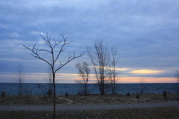 sunset on the beach