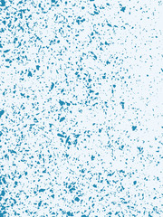 Blue terrazzo vector background pattern. Abstract grunge texture overlay.