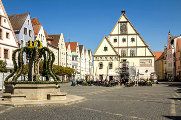 Weiden, GERMANY : Old town of Weiden in der Oberpfalz