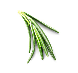 Fototapeta premium Fresh rosemary on white background